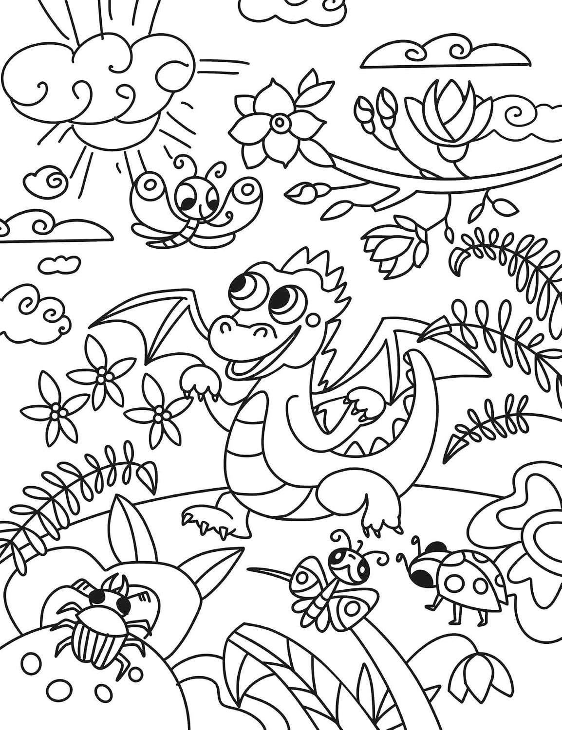 Creative Coloring: Dragons Mini-Coloring Kit