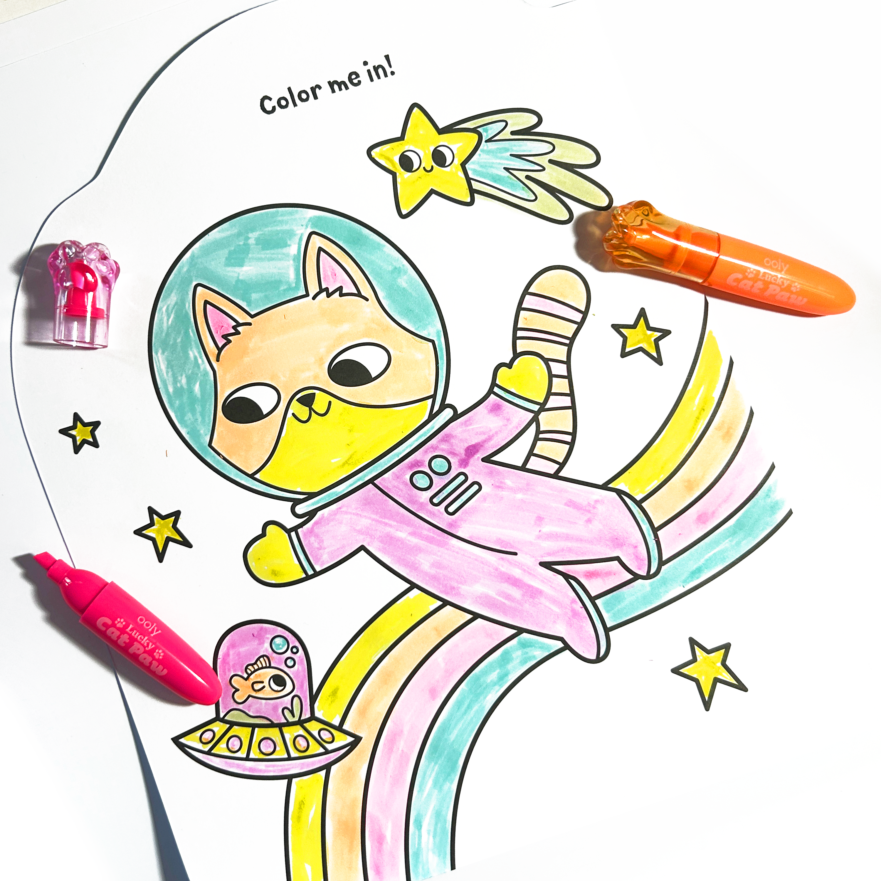 Lucky Cat Paw Neon Highlighters || Berry Scent