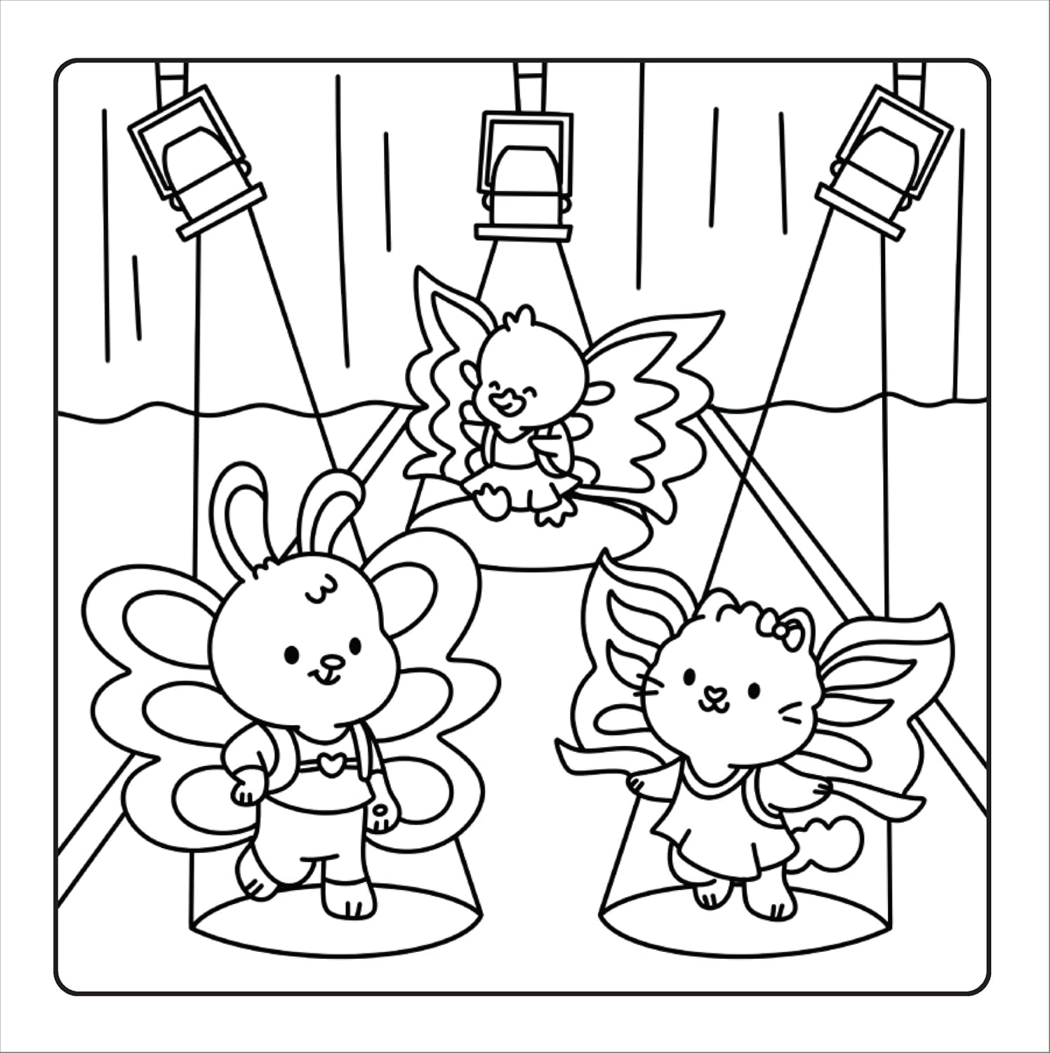 Groovy Cuties: Cozy Coloring