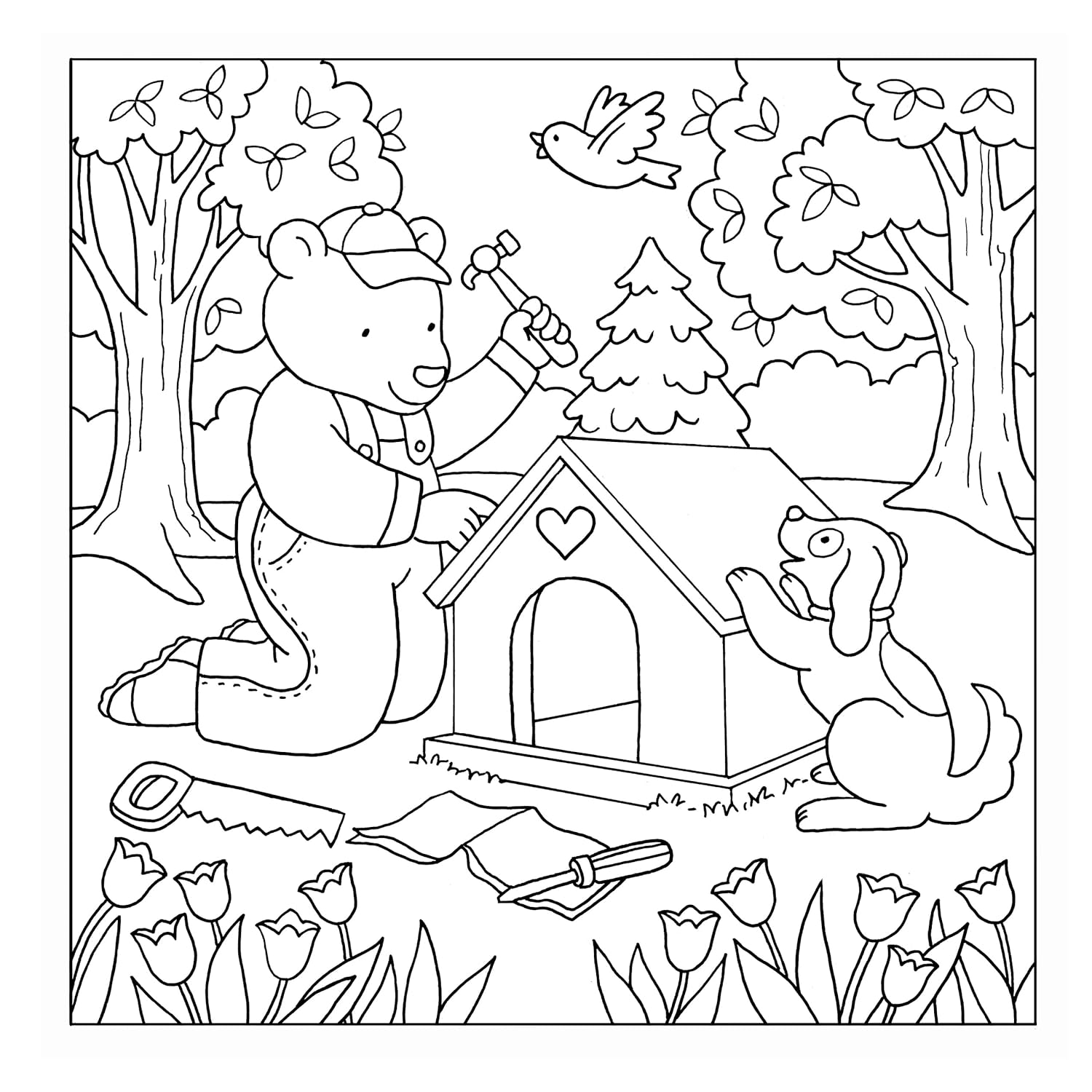The Best Day Ever: A Cute & Cozy Coloring