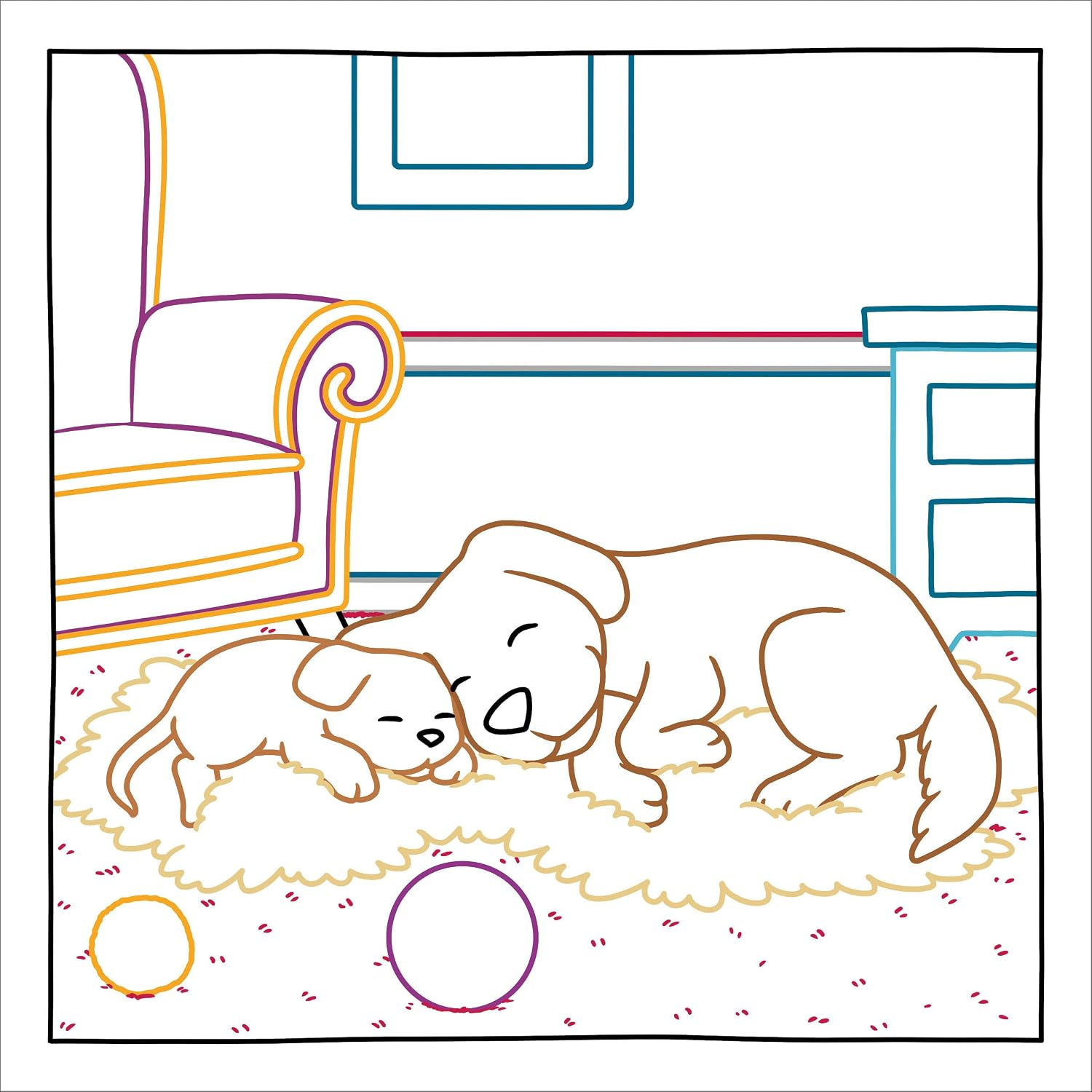 Magic Paper Coloring Book: Bedtime Animals