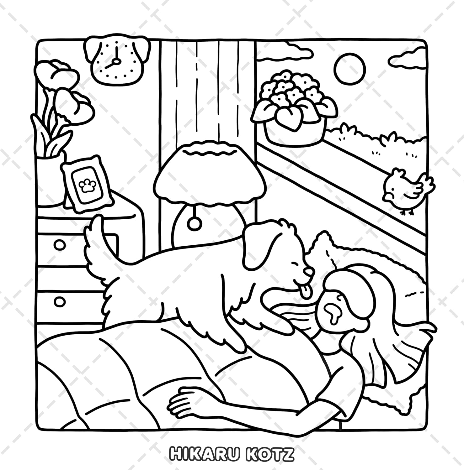 Dog Moments: Puppy Life Coloring Book
