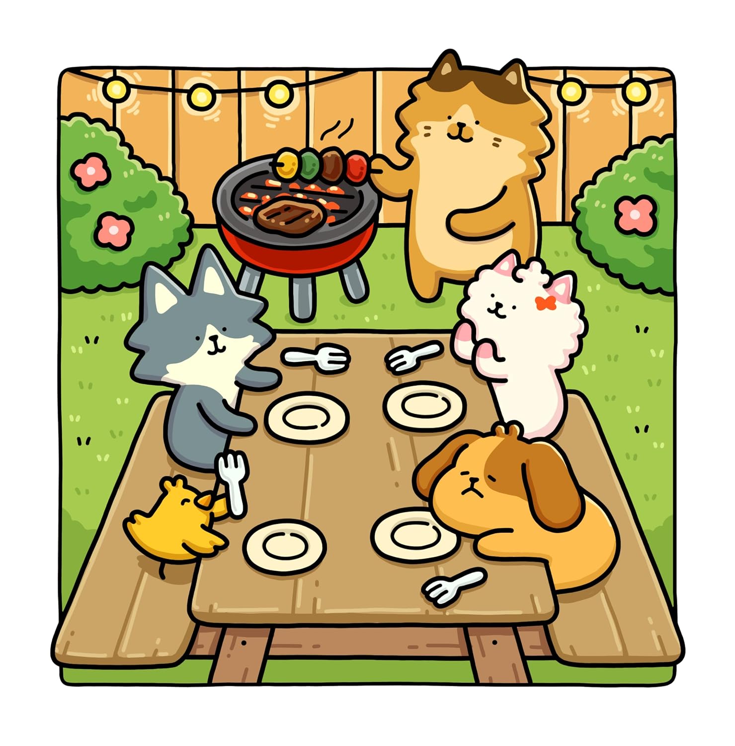 Comfy Days: Cozy and Funny Coloring Book