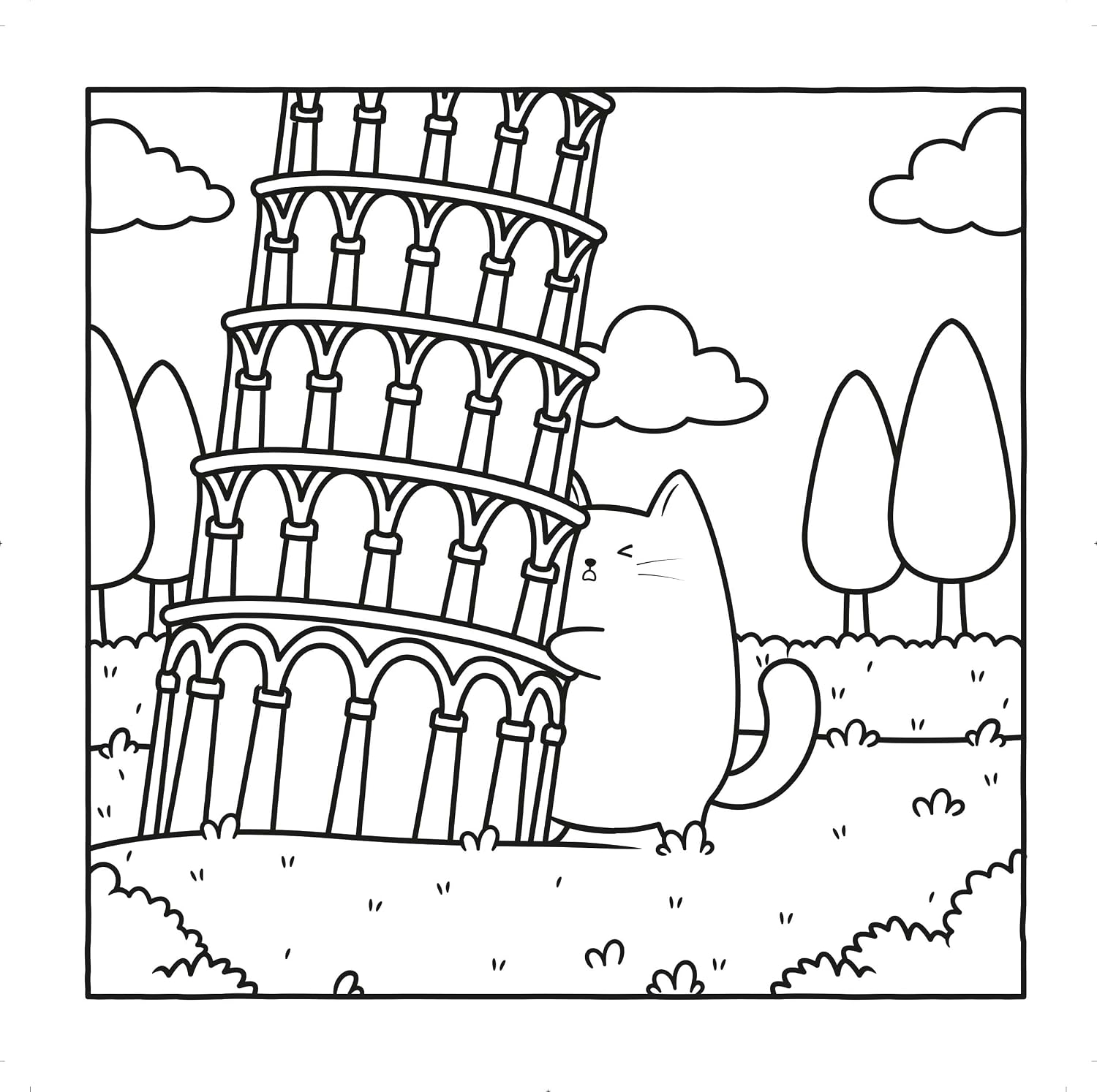 Cozy Kitty Travel: Cute and Very Cozy Colouring