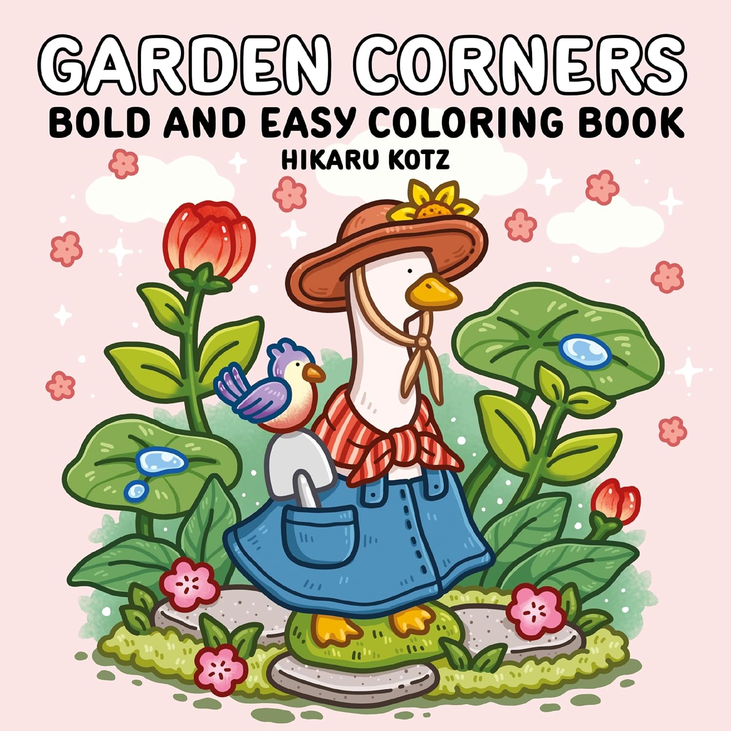 Garden Corners: Bold and Easy  Coloring Book