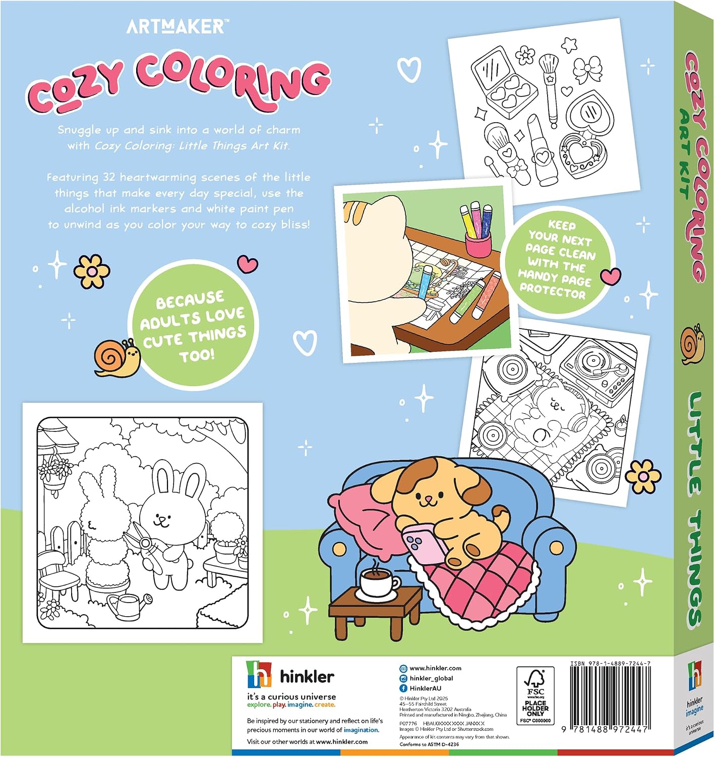 Art Maker: Cozy Coloring - Little Things Art Kit