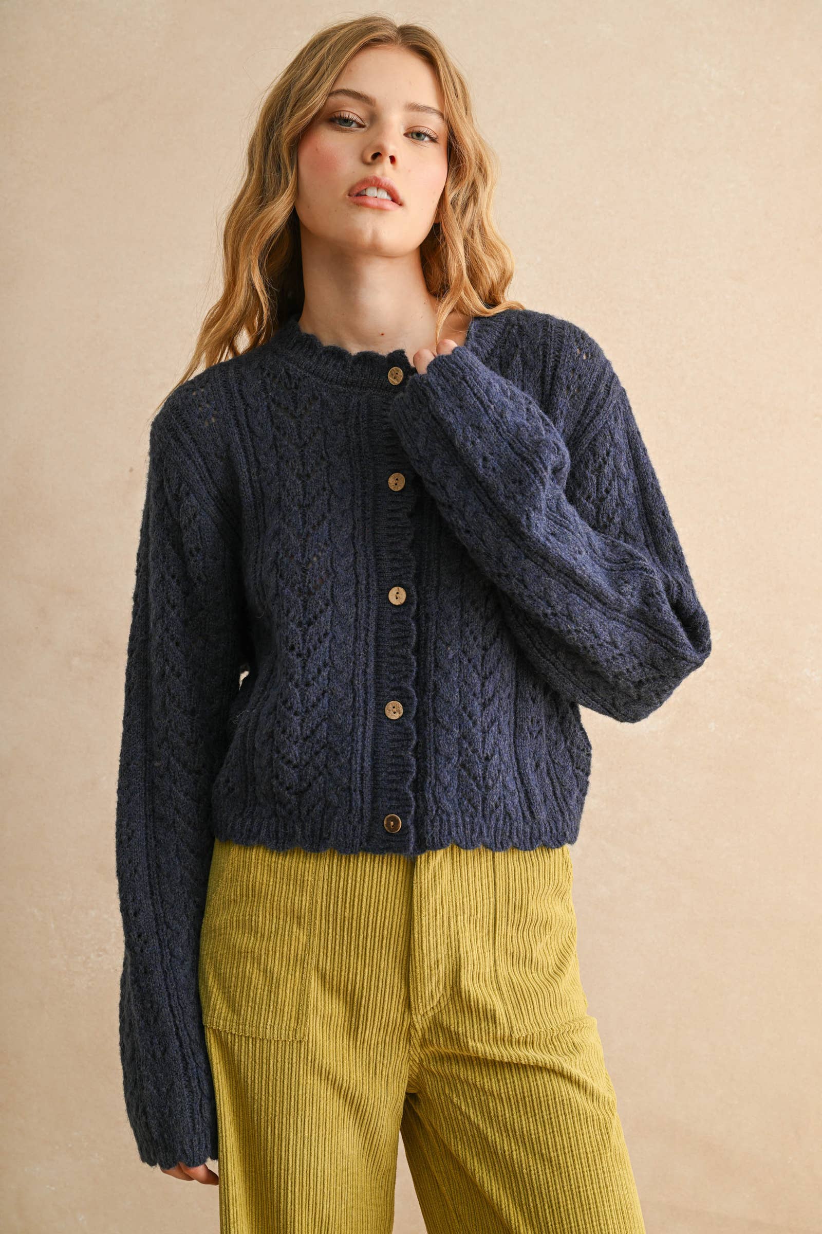 Marlowe Cable Knit Cardigan