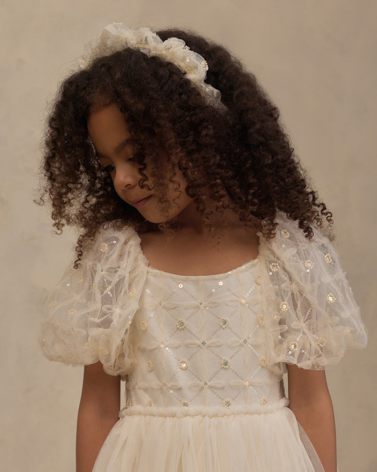 GATHERED HEADBAND || IVORY