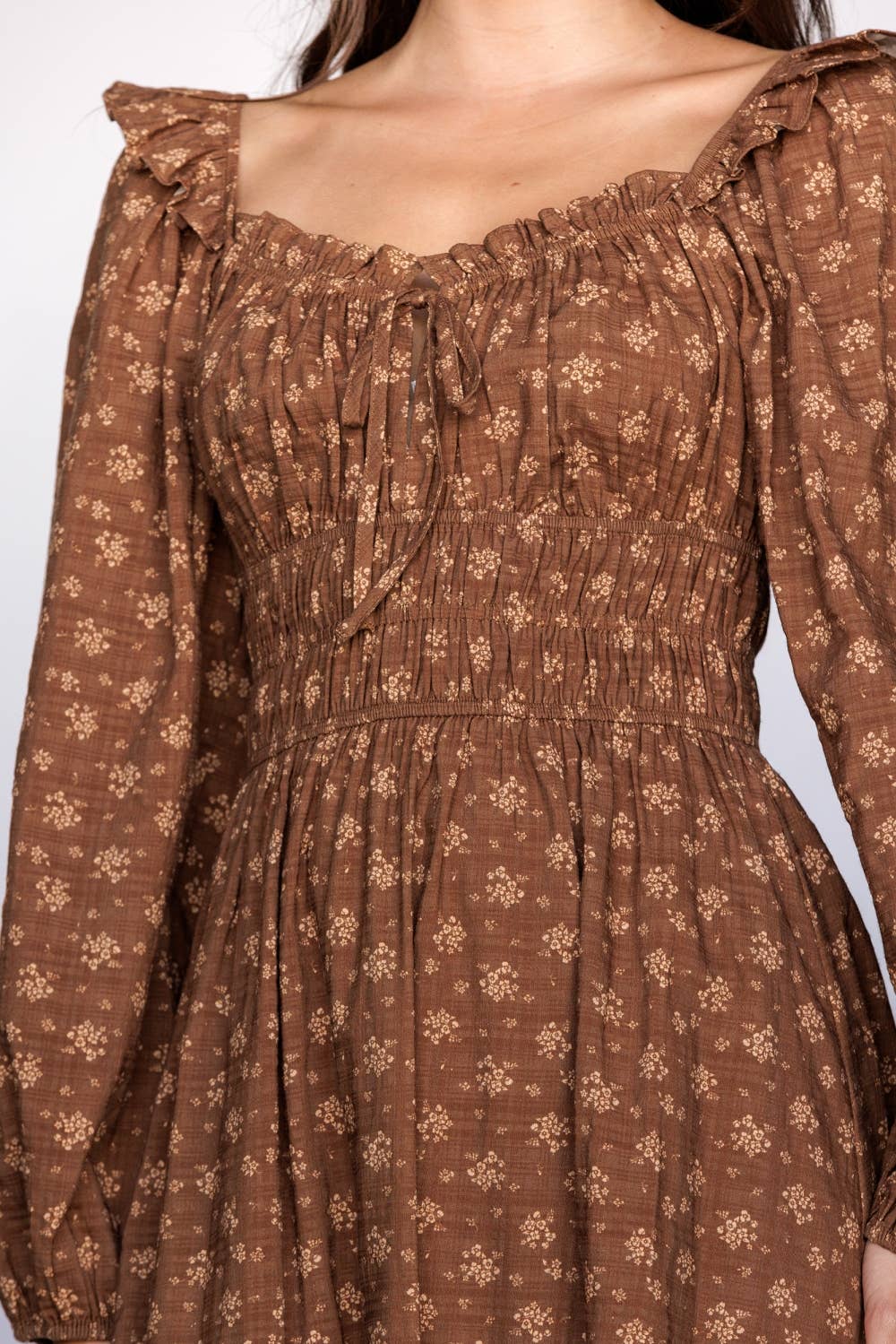 Hazel Bloom Smocked Midi Dress