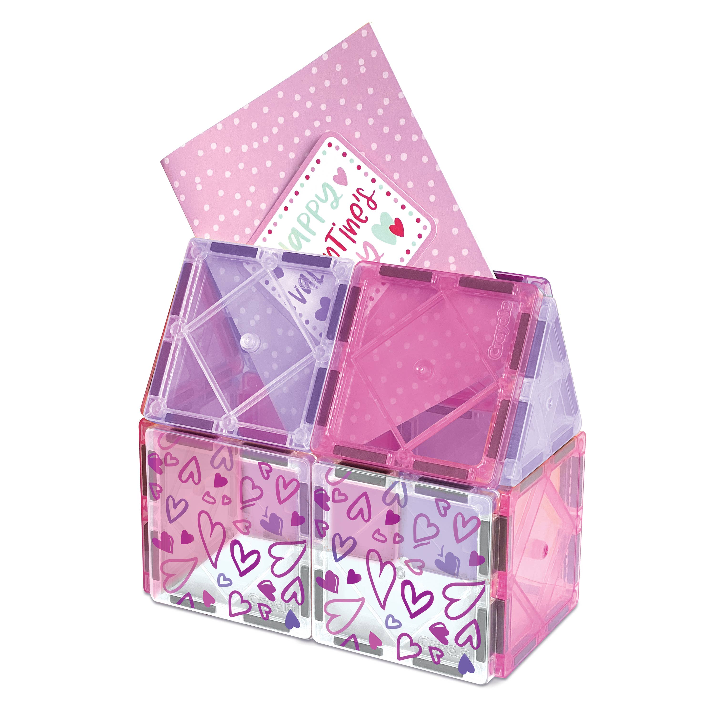 Crayola Valentine's Day Magnetic Tiles 14-Piece