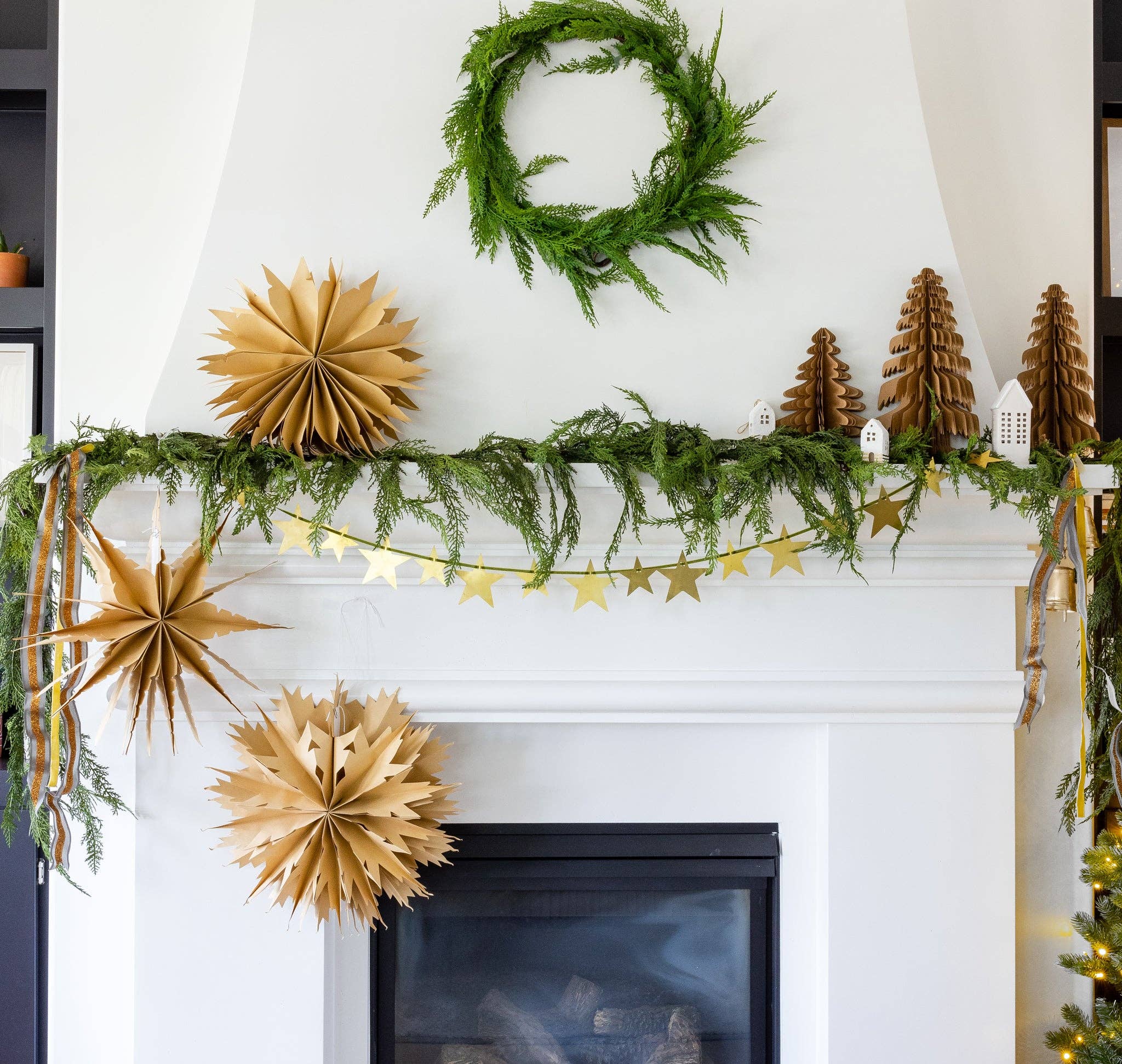 Christmas Large Kraft Paper Tree Decor