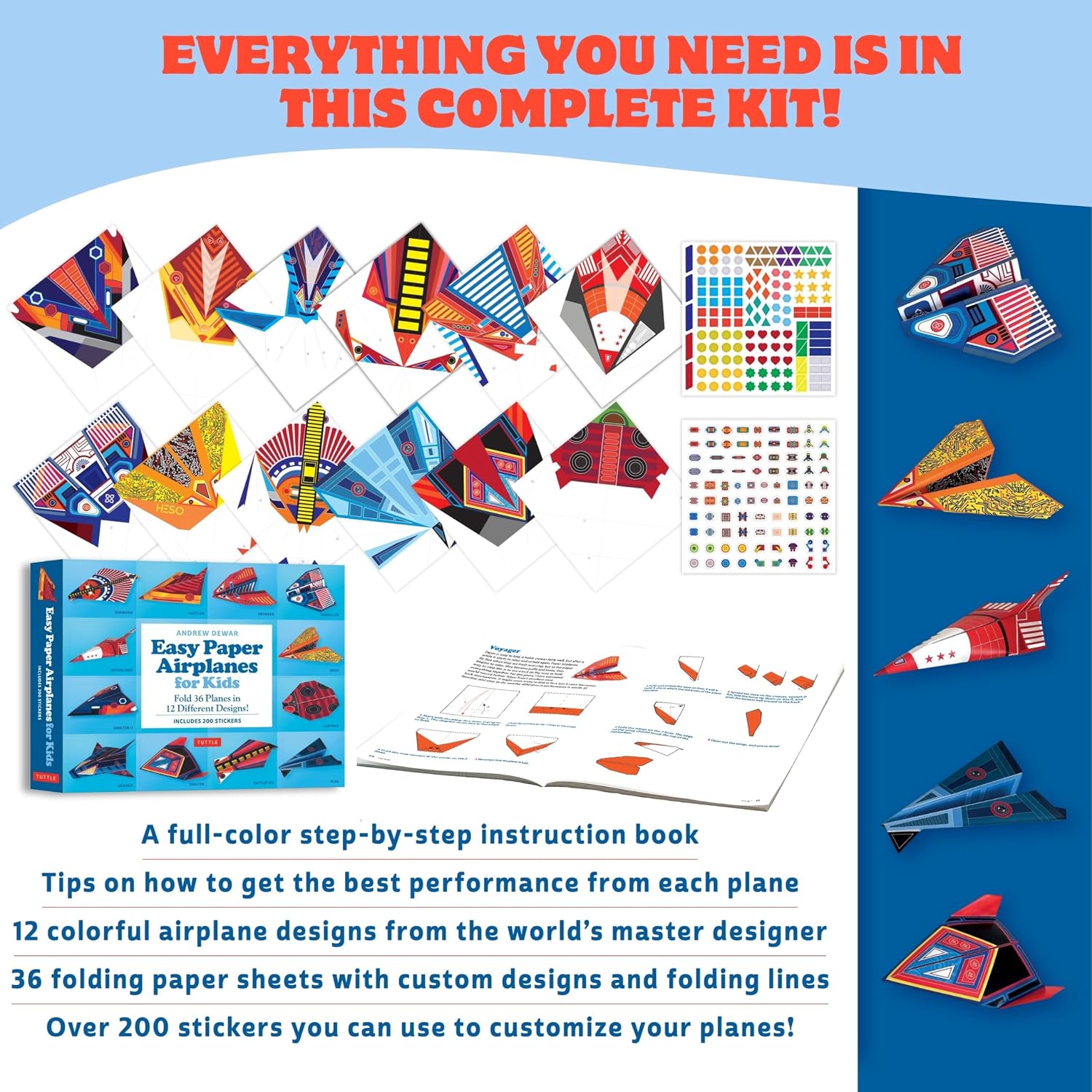 Easy Paper Airplanes Kit