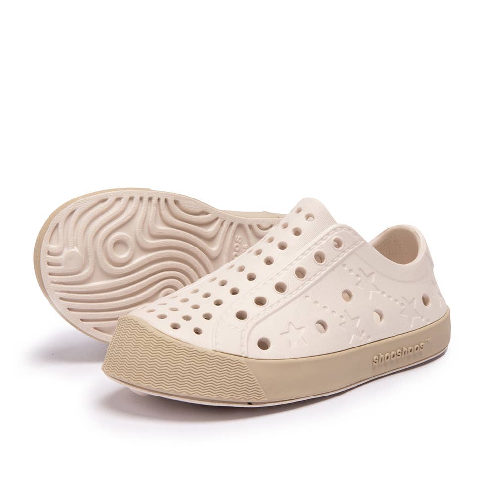 TODDLER KIDS SHOES WATERPROOF SNEAKERS | CREAM TAN