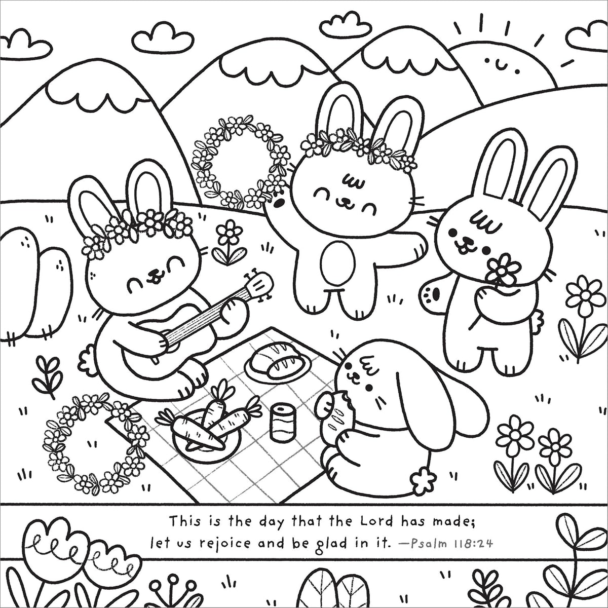 Cute Animals Christian Coloring Book