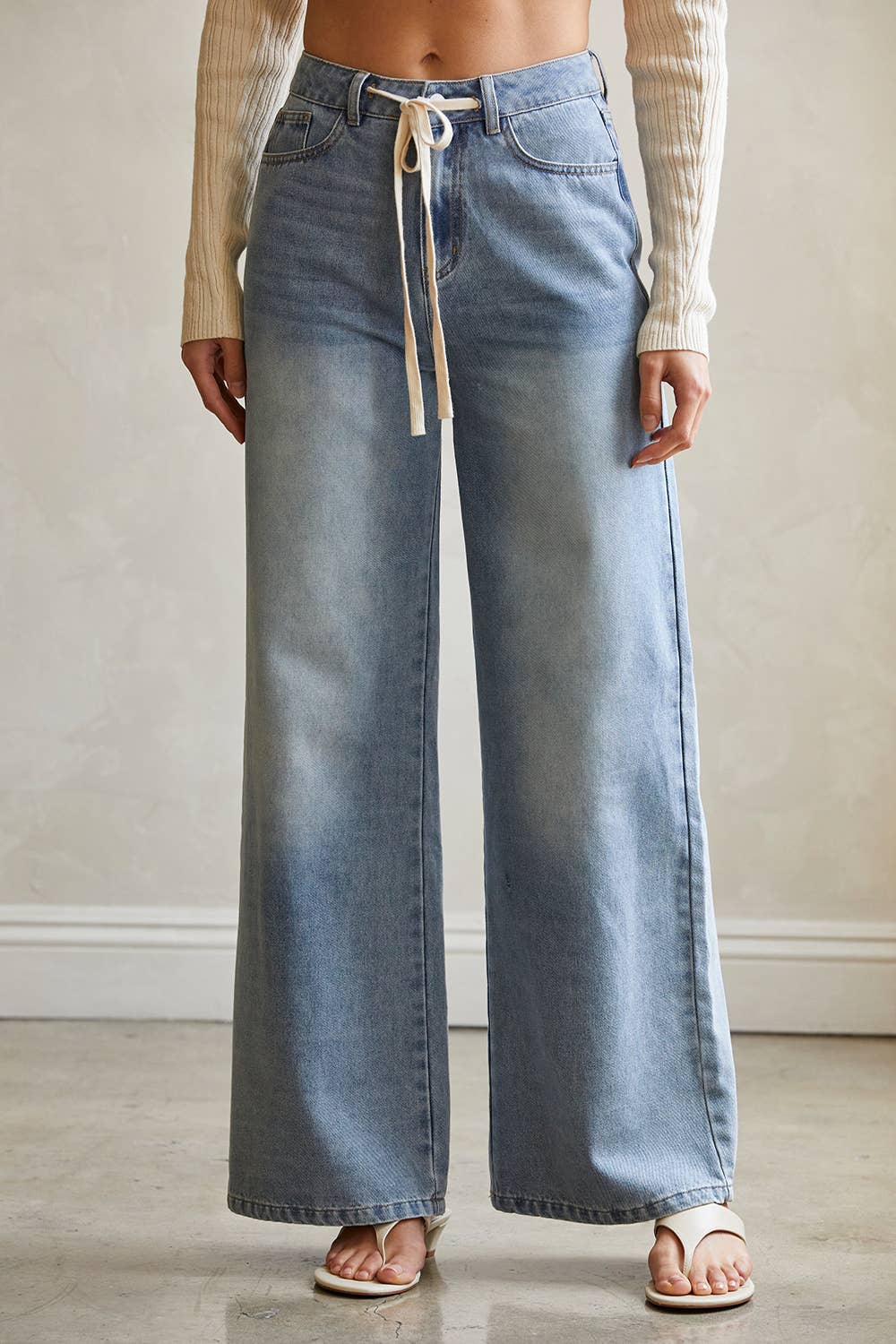 Front Tie Denim