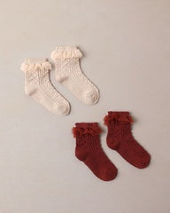 RUFFLE SOCKS || PEARL, RUBY
