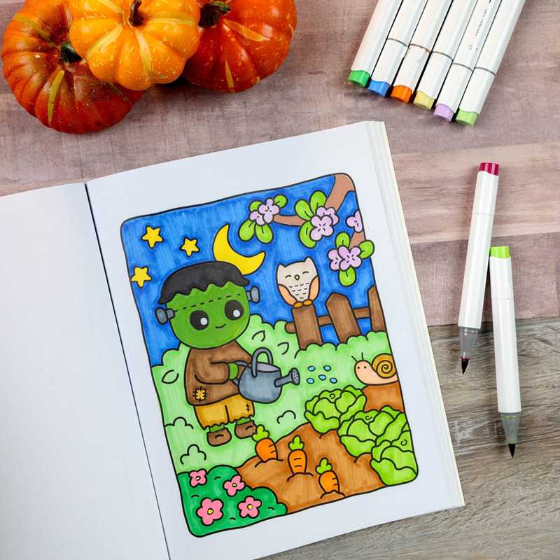 Cozy Nightmare Glow-in-the-Dark Coloring