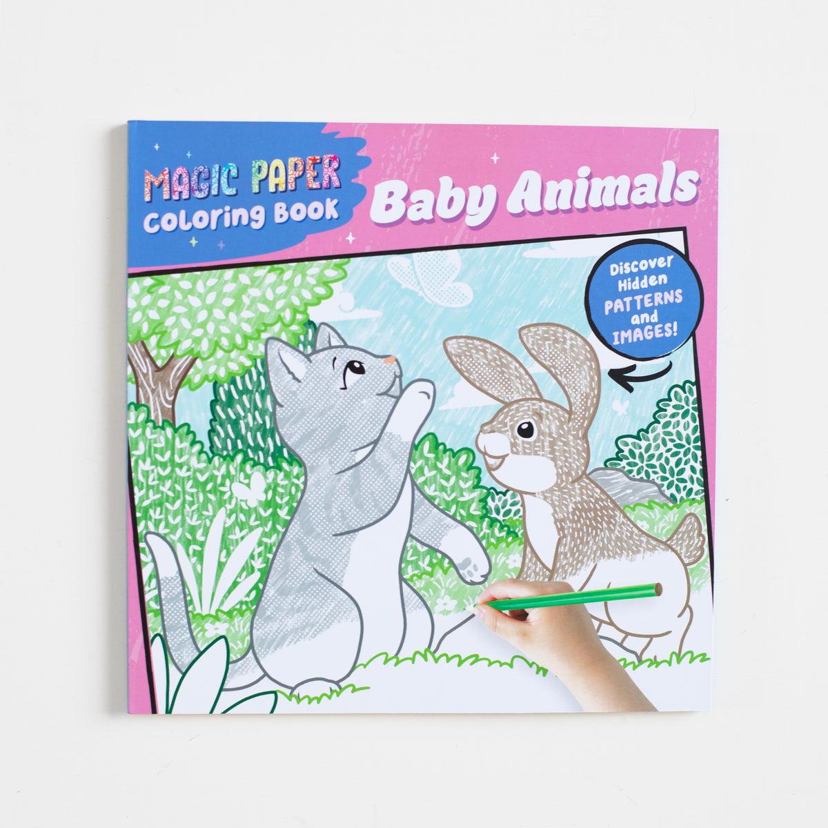 Magic Paper Coloring Book: Baby Animals