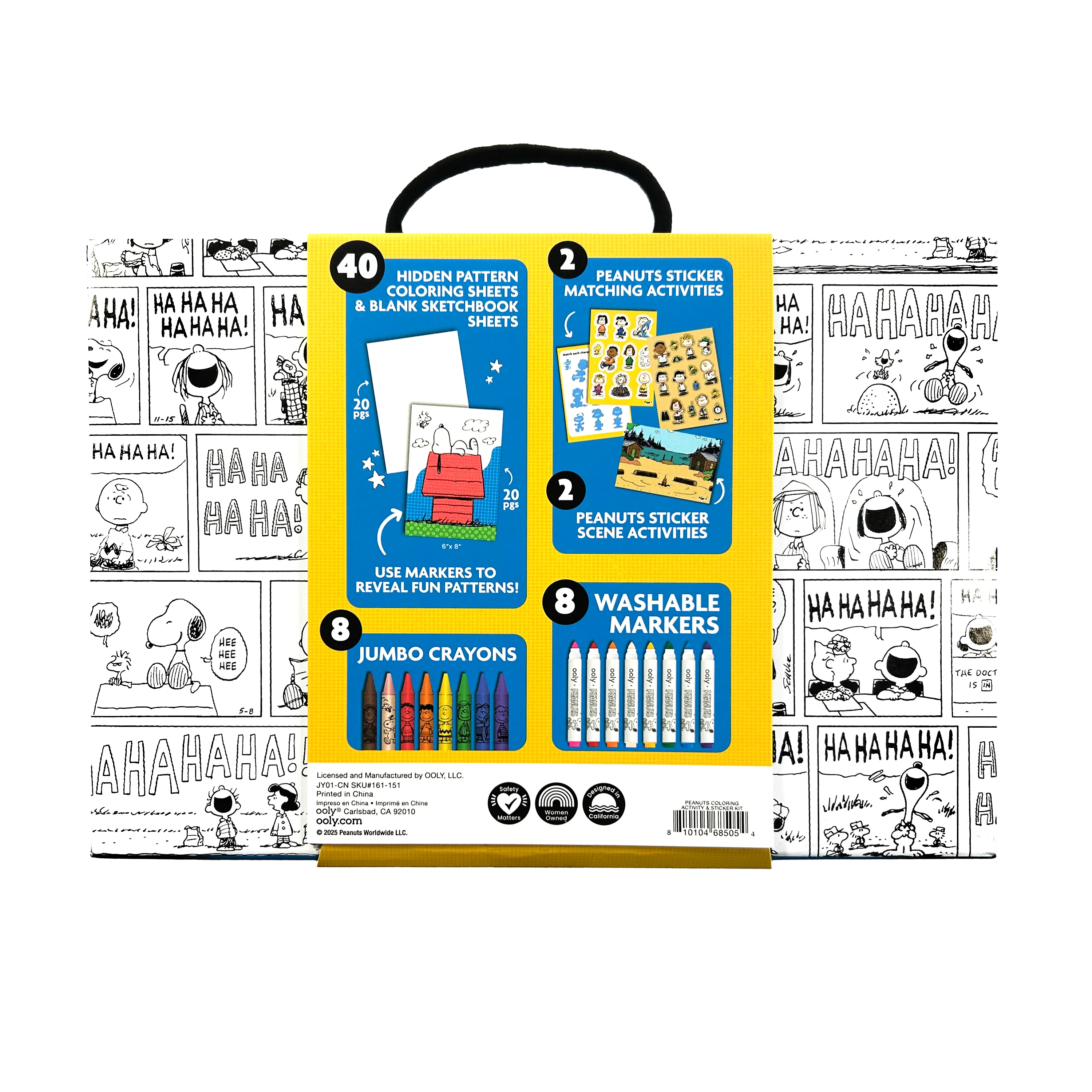 OOLY x Peanuts - Coloring Activity & Sticker Kit