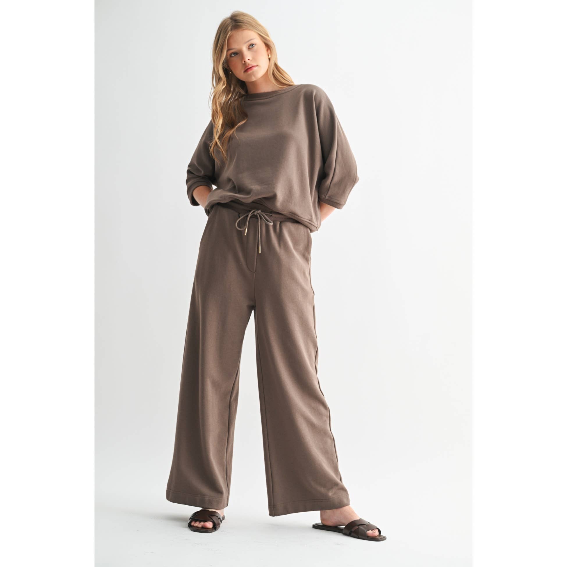 Straight Leg Pants || Truffle