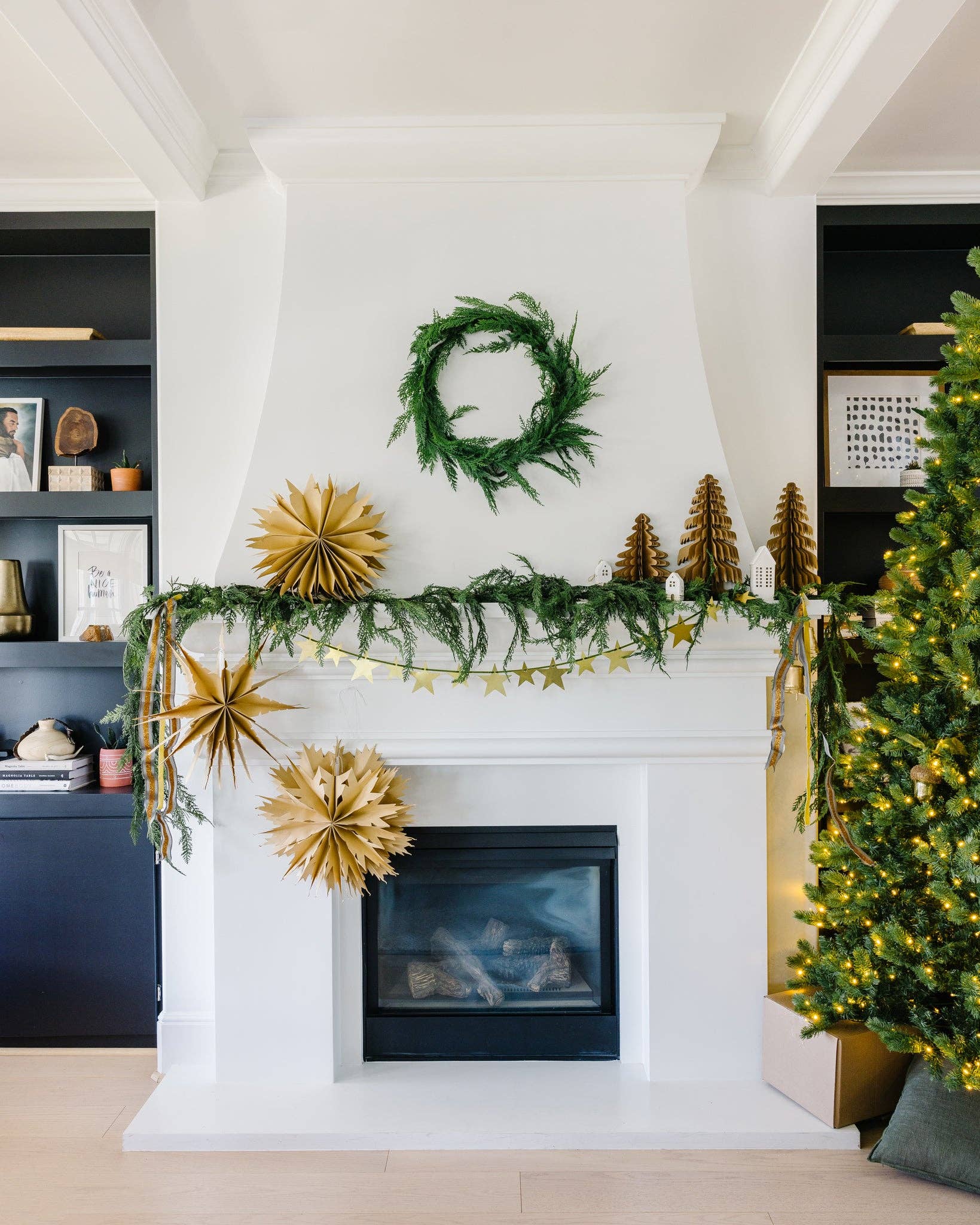 Christmas Large Kraft Paper Tree Decor