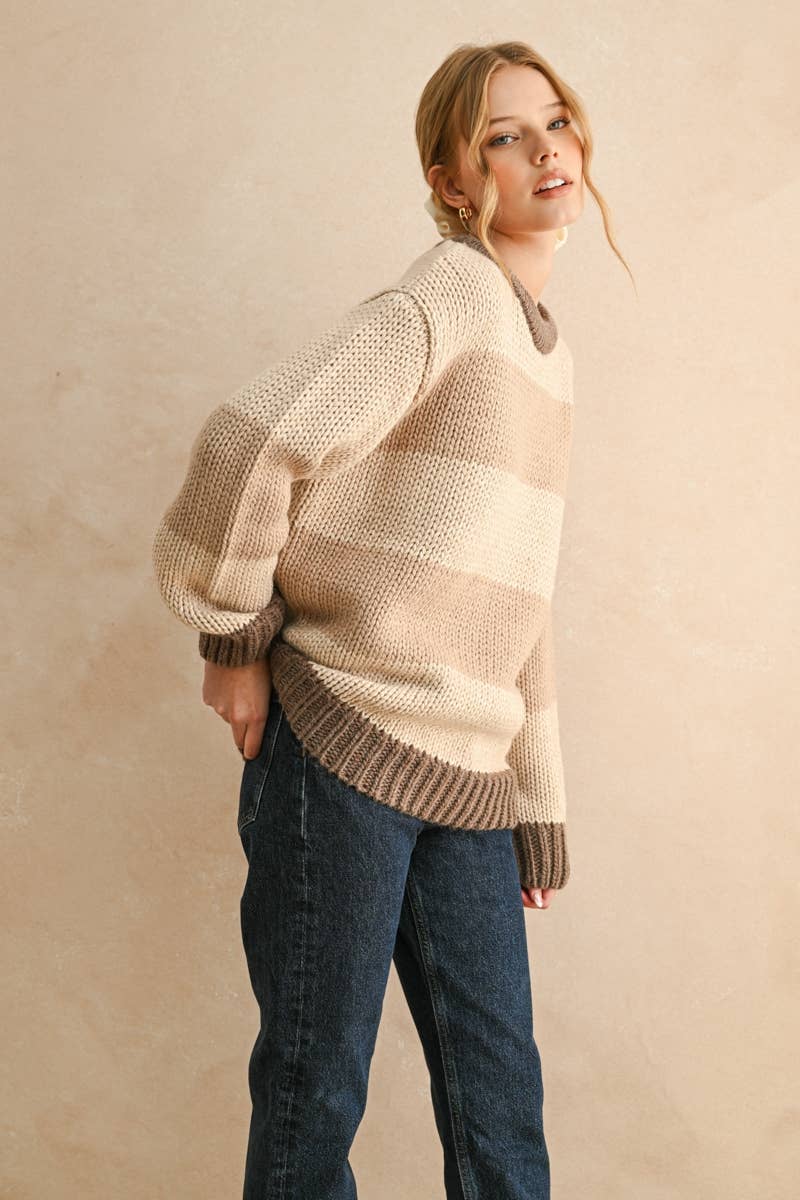 Haven Striped Knit Sweater