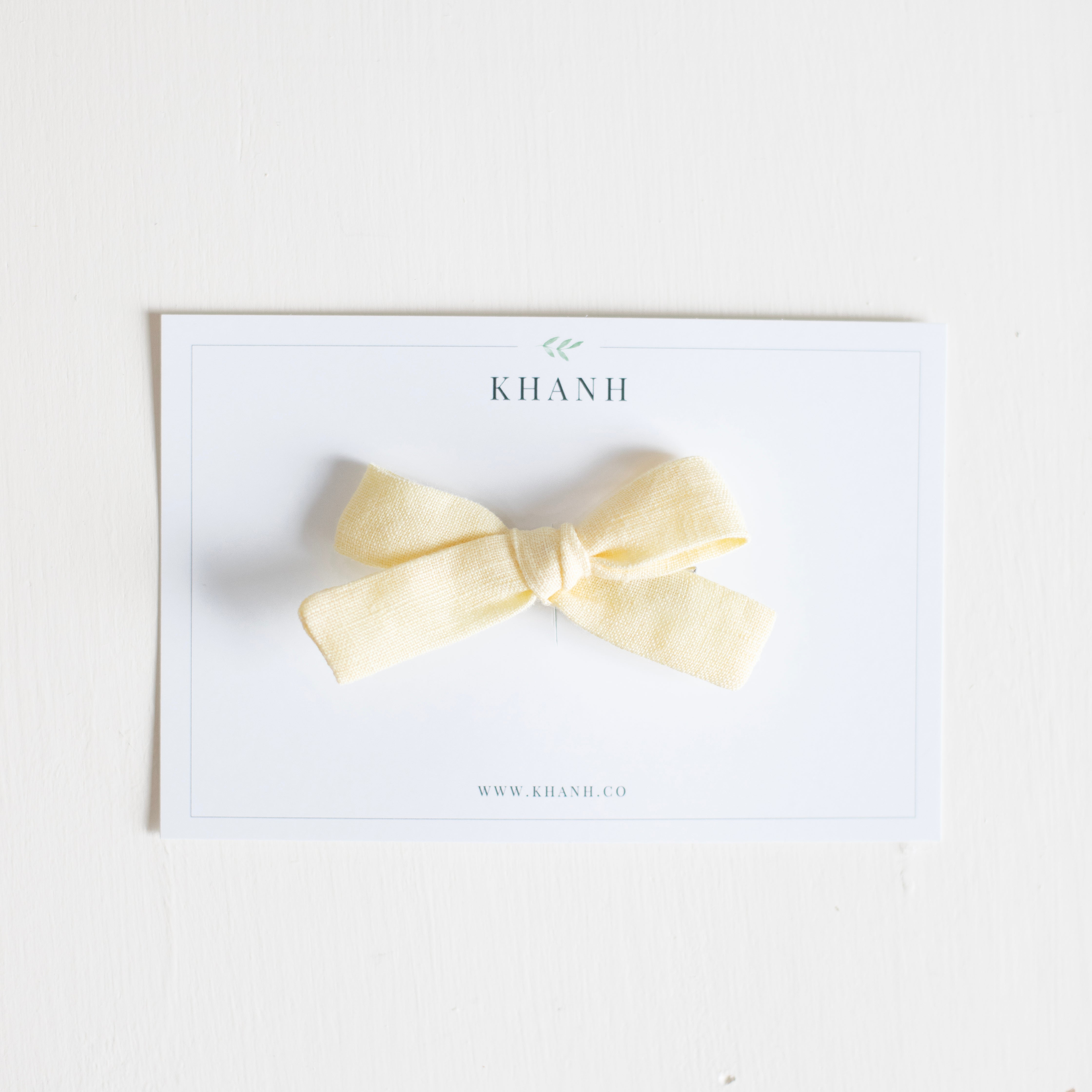 Butter || Petite Hand-Tied Bow