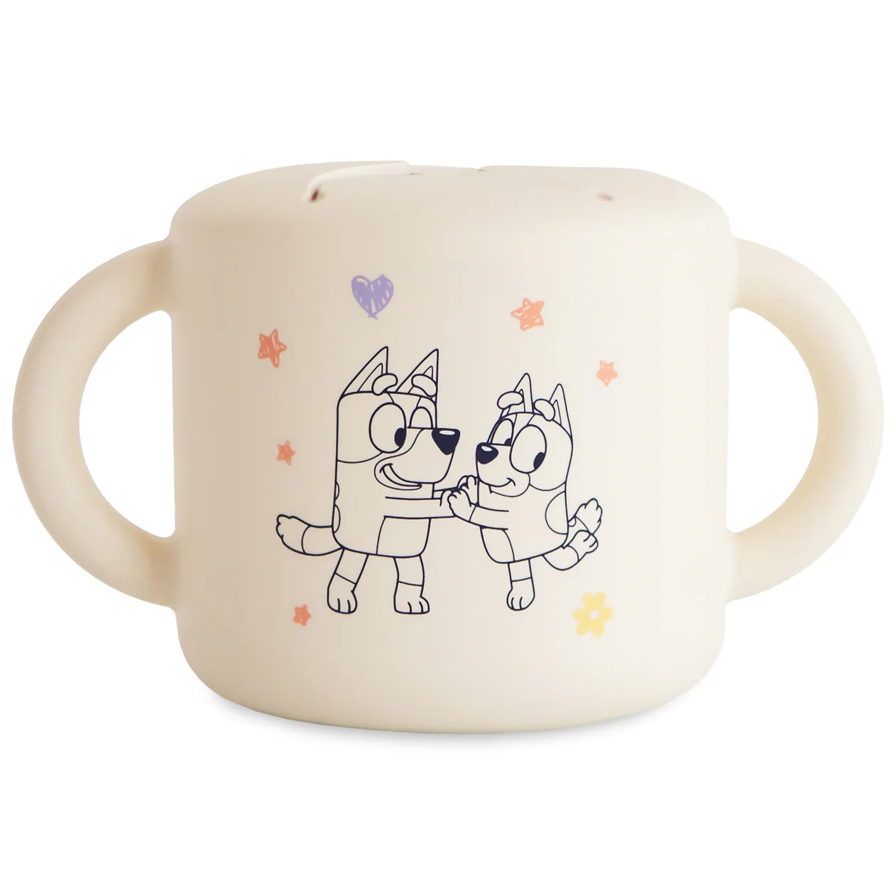 Bluey x Mushie Snack Cup || Bluey Ivory
