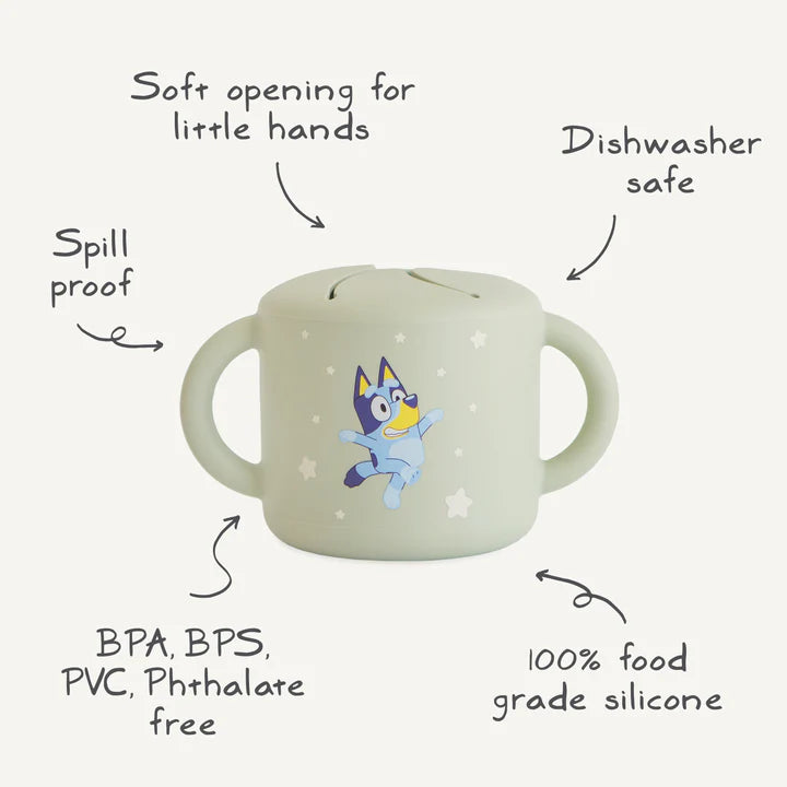 Bluey x Mushie Snack Cup || Bluey Ivory