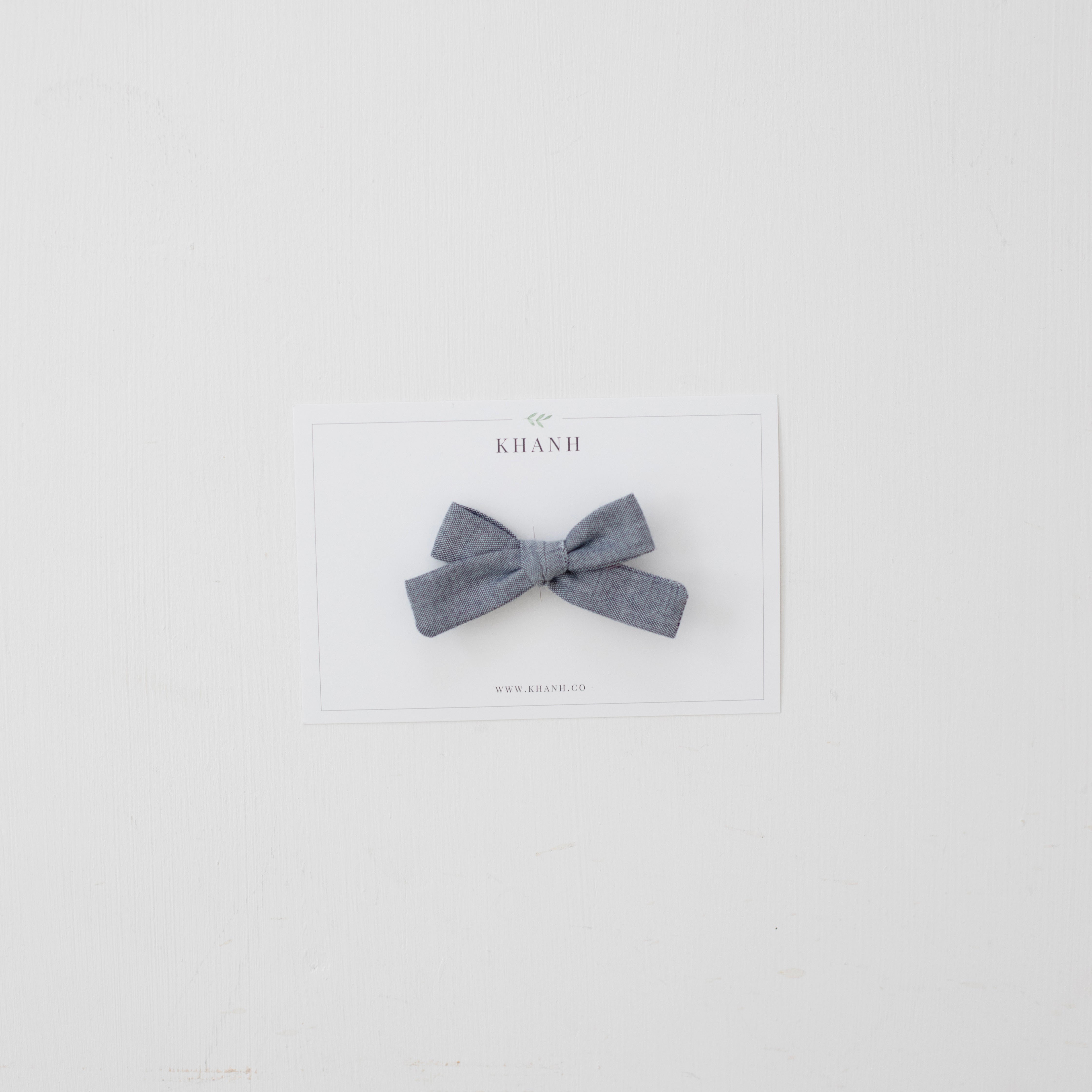 Chambray | Petite Hand-Tied Bow