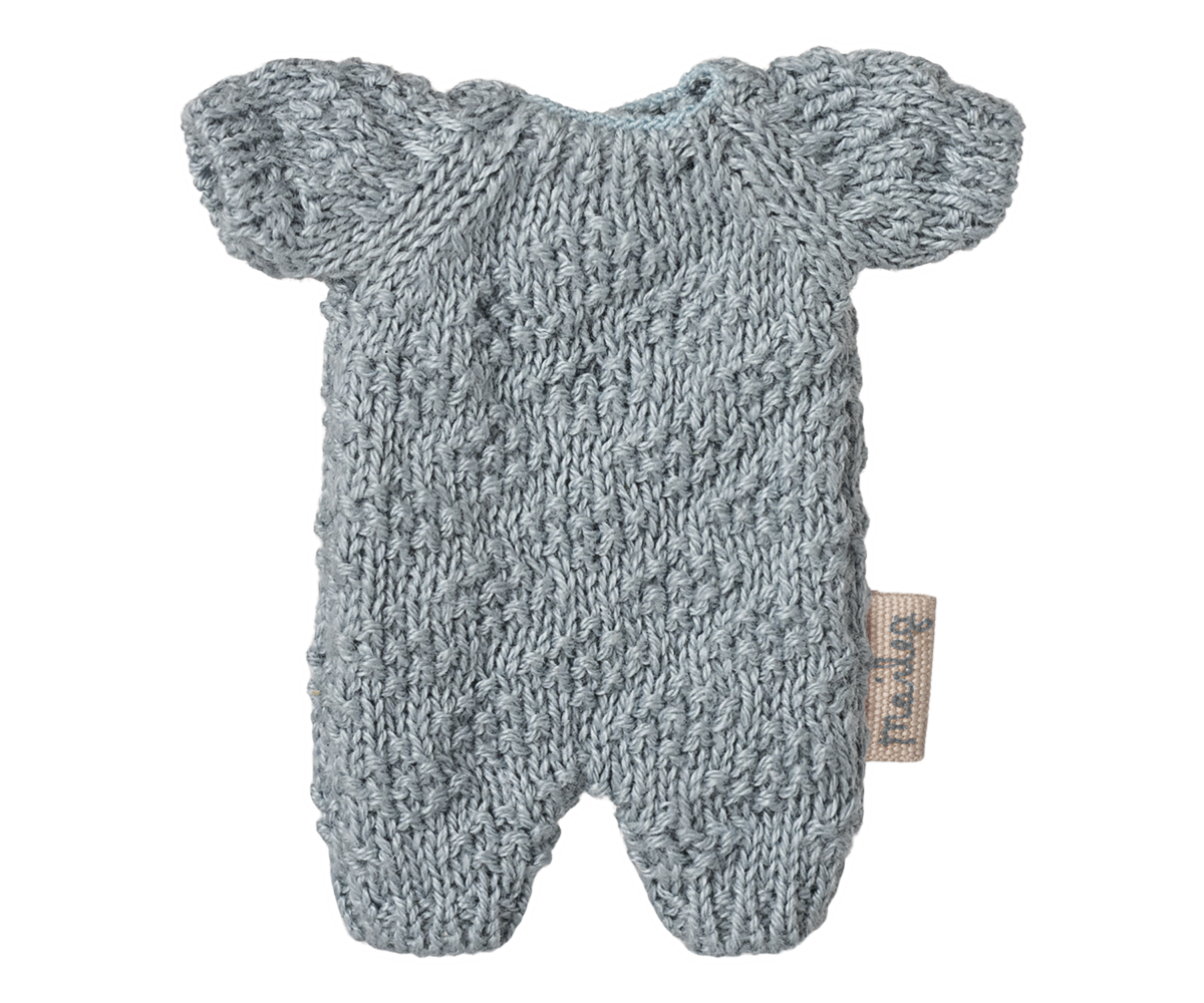 Knitted suit, Micro - Blue