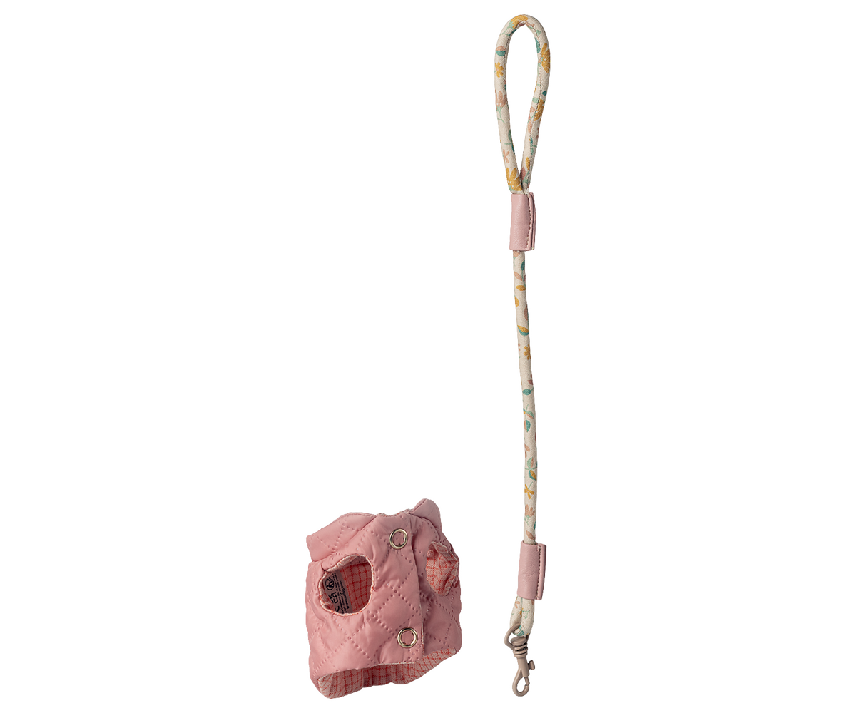 Pet supply, Harness and leash - Rose