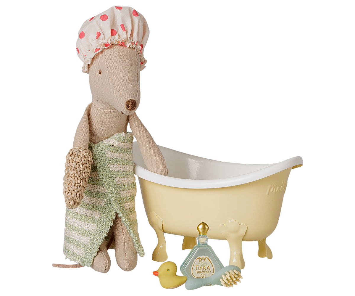 Bathtub set, Mouse - Yellow