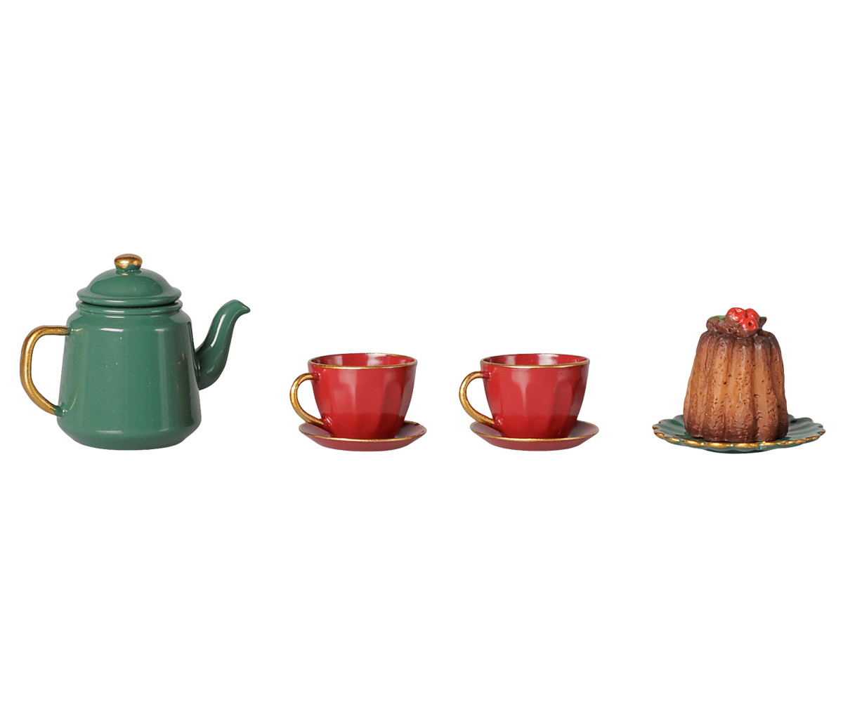 Christmas tea party, Mouse - Red/Green