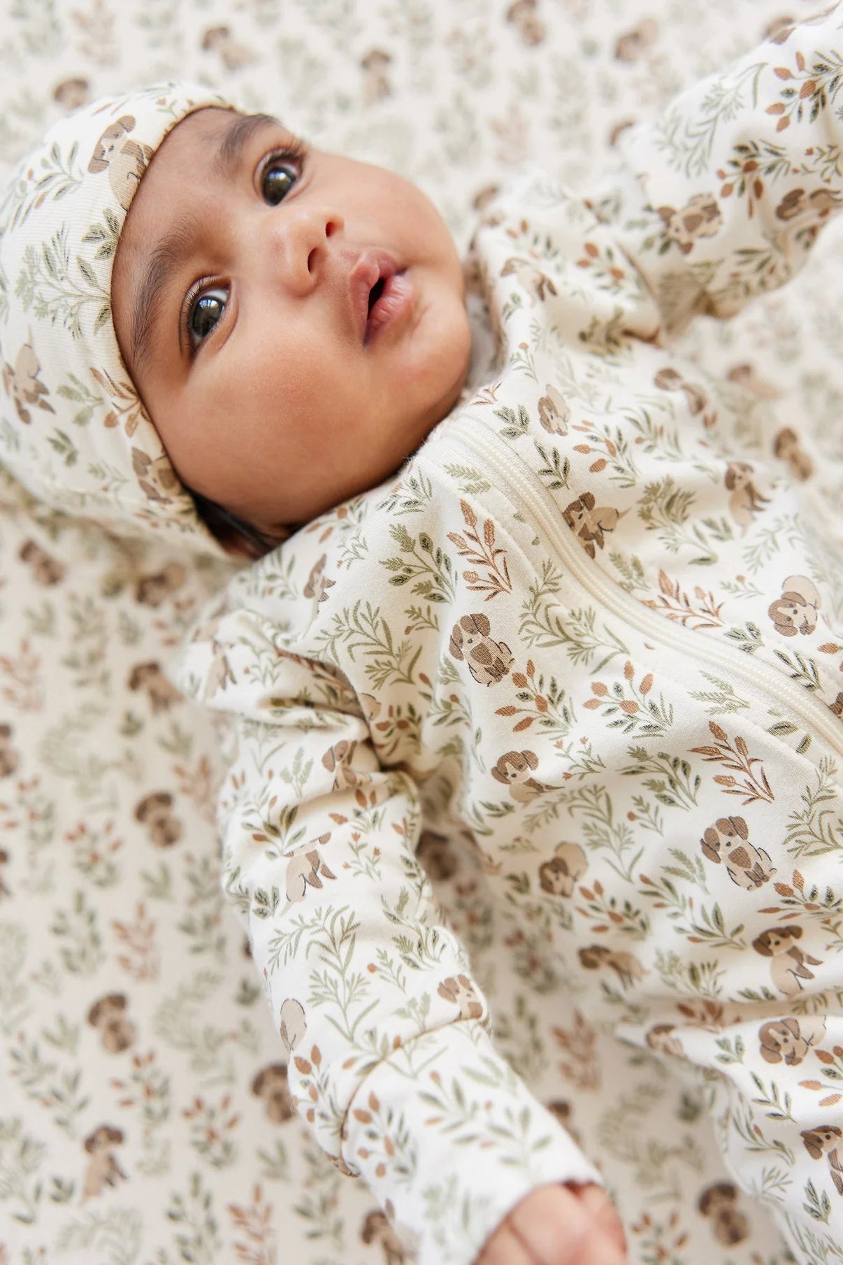 Organic Cotton Reese Zip Onepiece || Charlie's Backyard