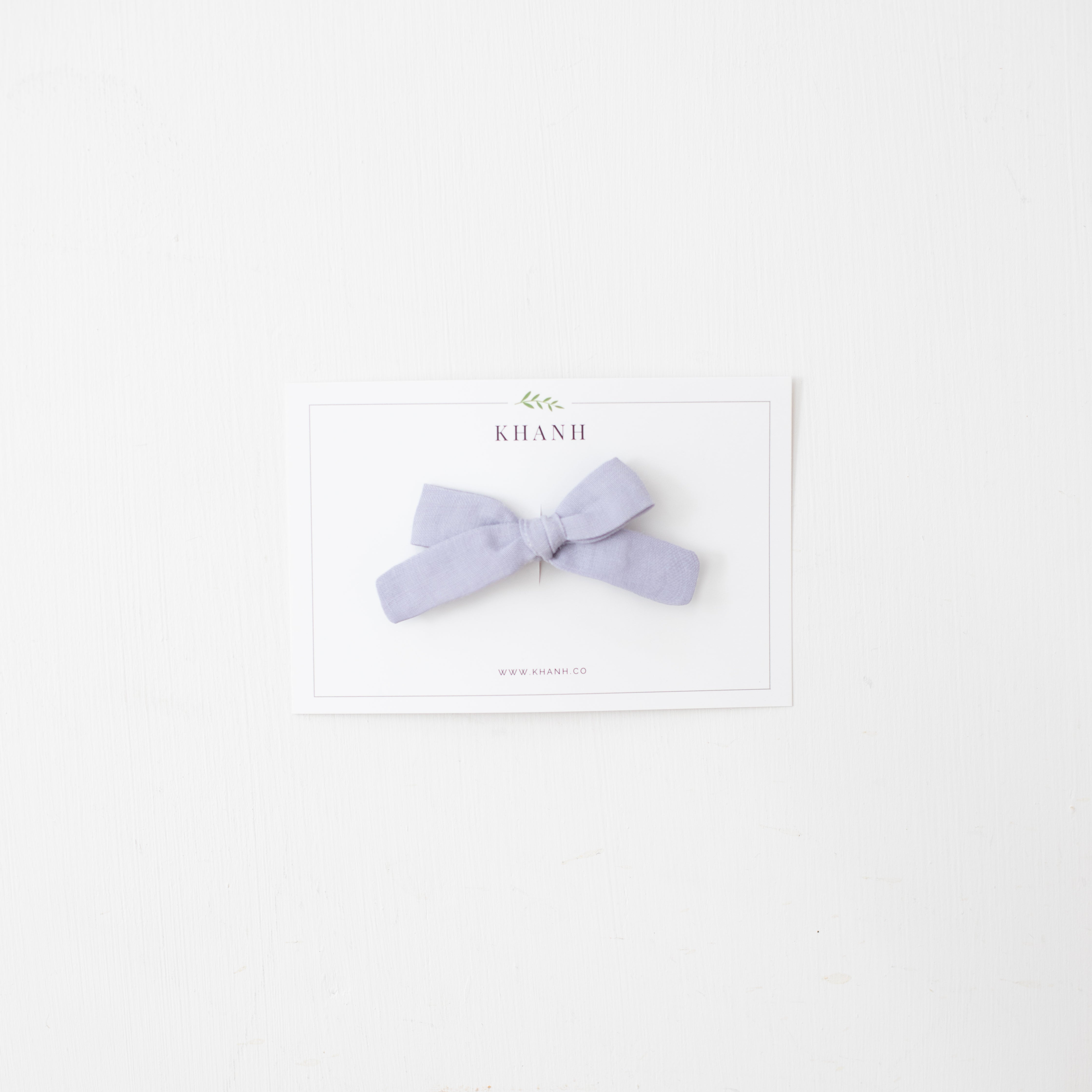 Dusty Lilac | Petite Hand-Tied Bow