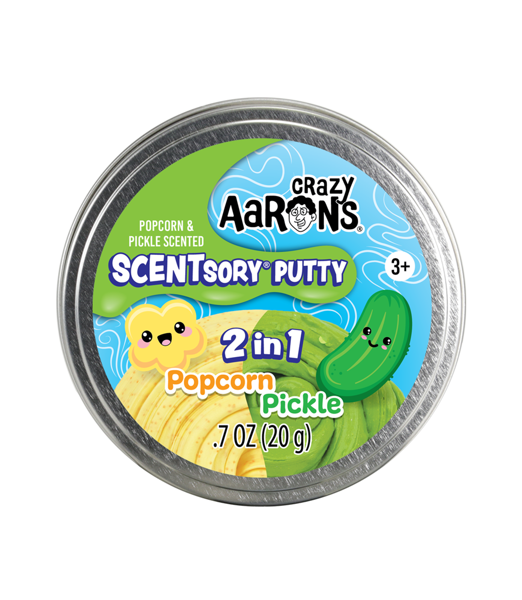 Popcorn/Pickle Thinking Putty Tin