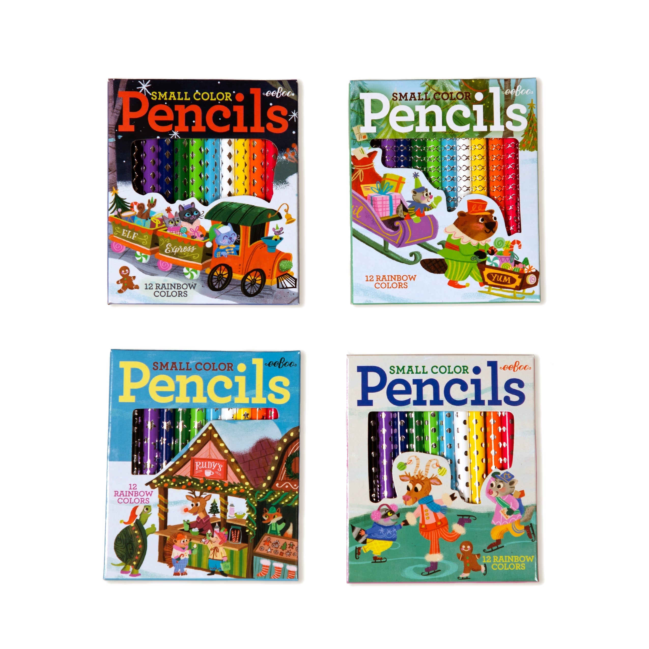 Christmas Village Small Pencils