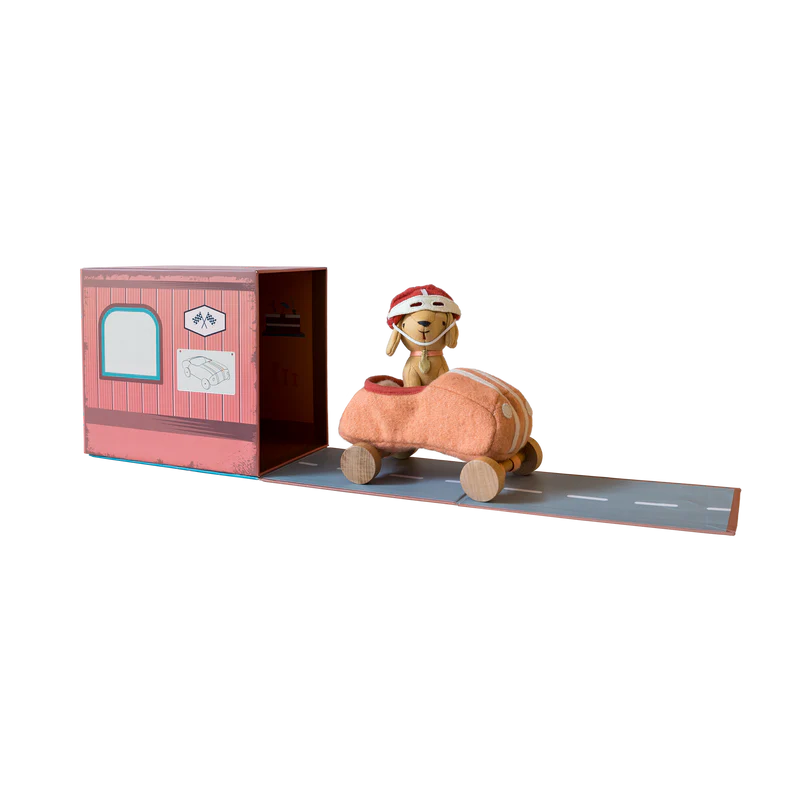 Holdie Dog-Go-Racer Girl || Pink