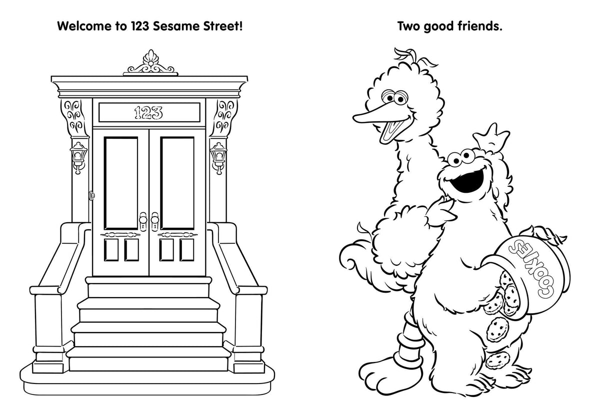 Sesame Street: My First Big Book of Coloring