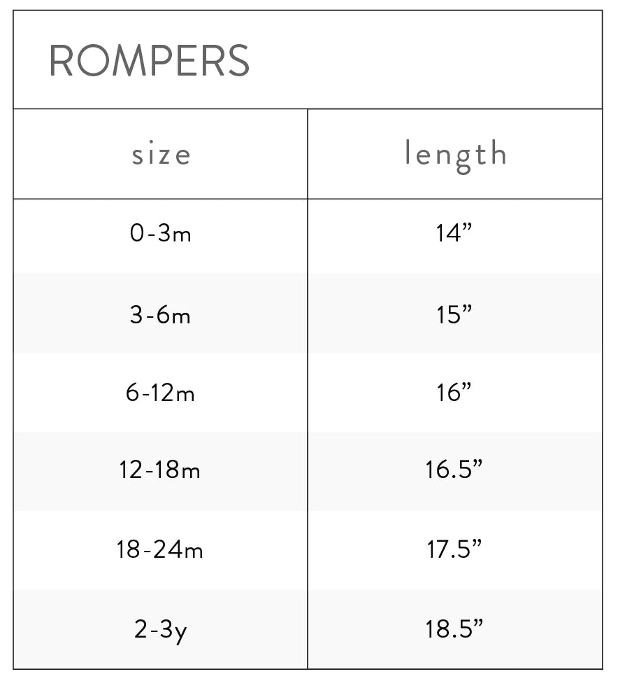 Crew Neck Romper || Daisy