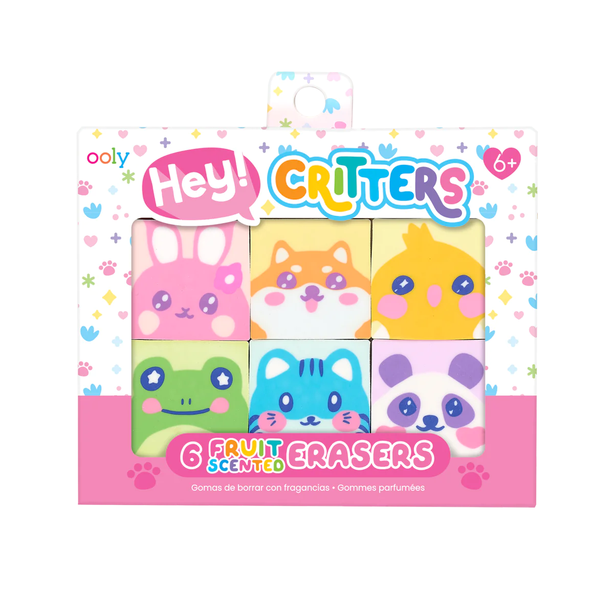 Hey Critters! Scented Eraser - set of 6