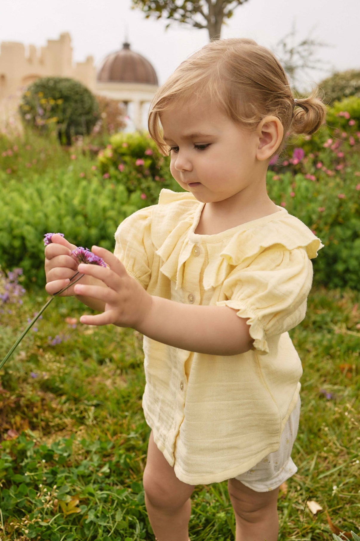 Organic Cotton Muslin Alora Top || Sunshine