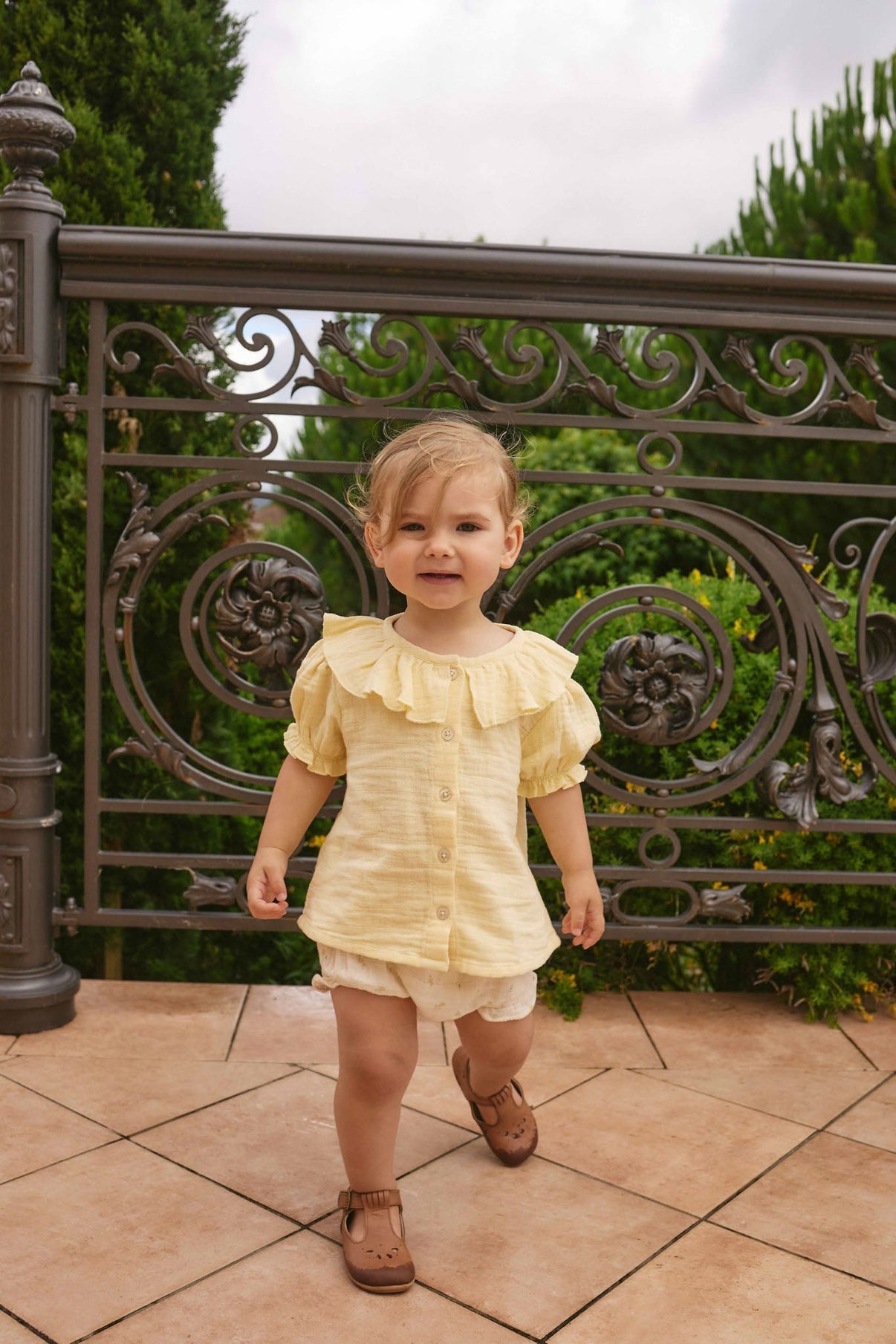Organic Cotton Muslin Alora Top || Sunshine