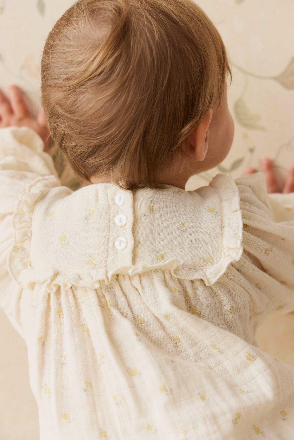 Organic Cotton Muslin Frances Playsuit || Vintage Ditsy