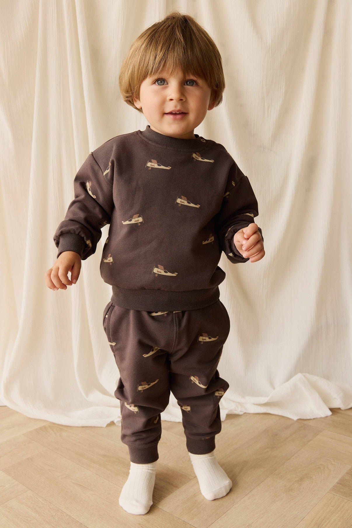 Organic Cotton Dominic Track Pant || Pilot Planes Bistre