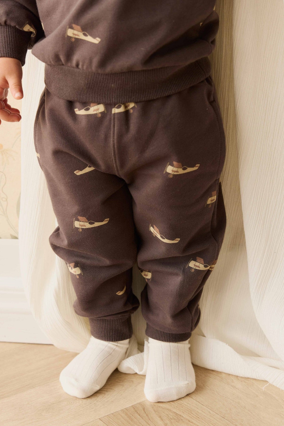 Organic Cotton Dominic Track Pant || Pilot Planes Bistre
