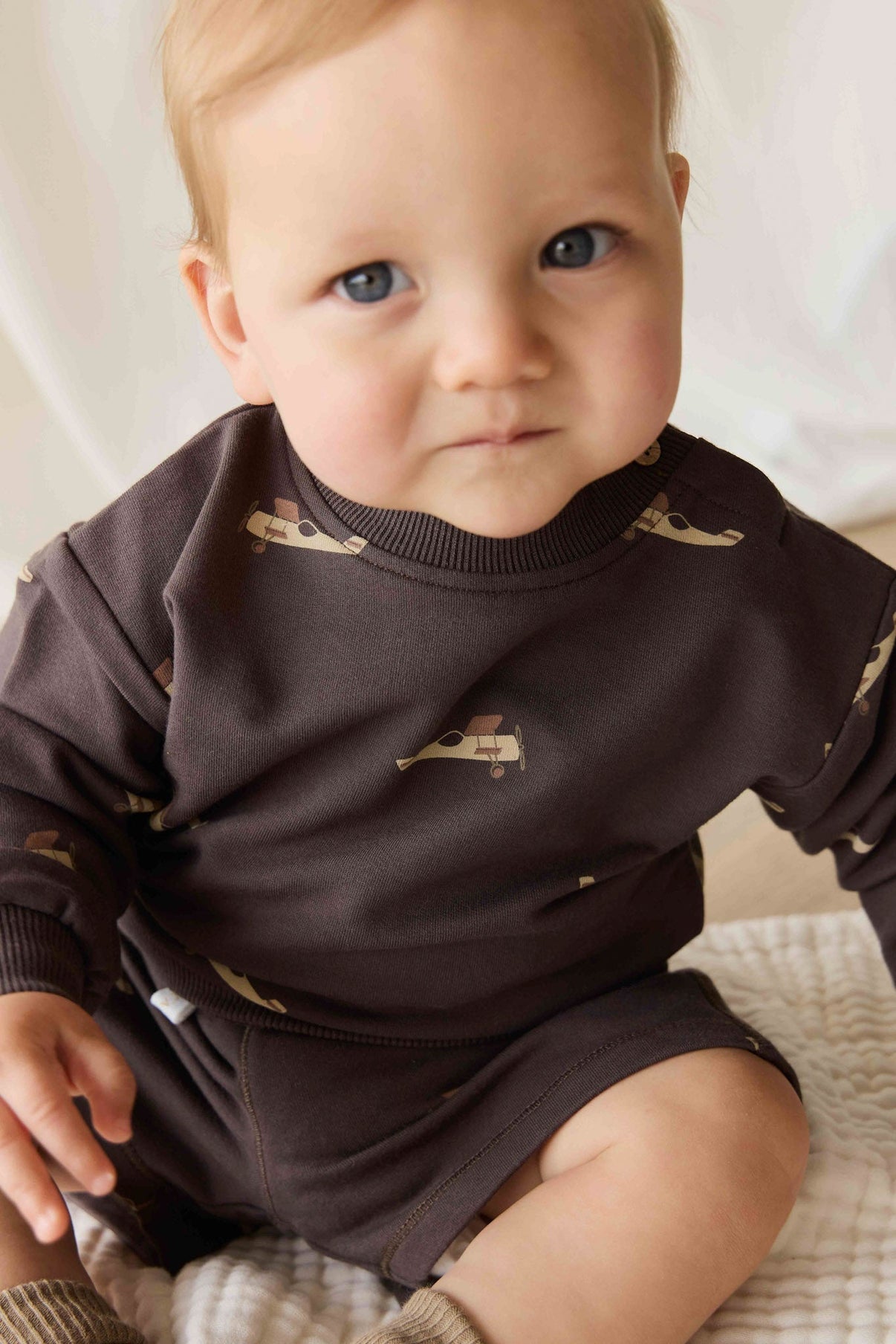 Organic Cotton Peyton Sweatshirt || Pilot Planes Bistre