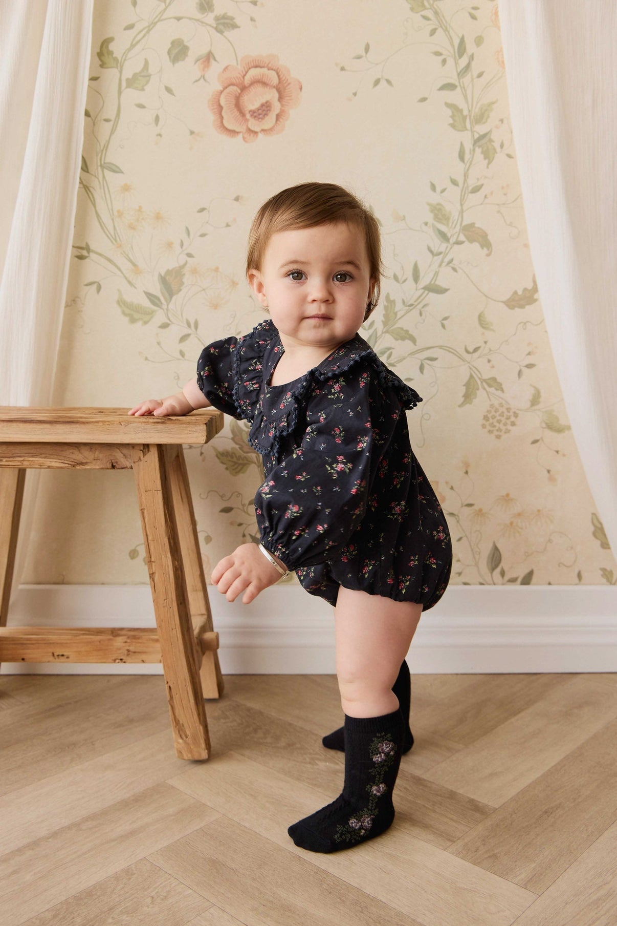 Organic Cotton Malia Playsuit || Bianca Noir