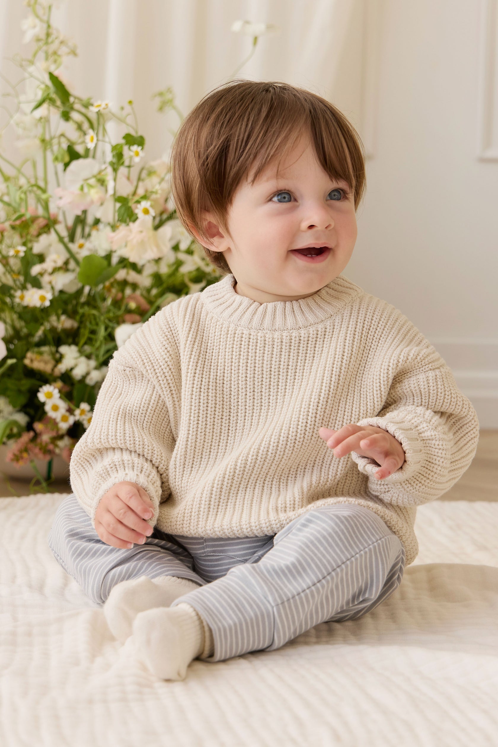 Johan Knit Jumper - Vanilla